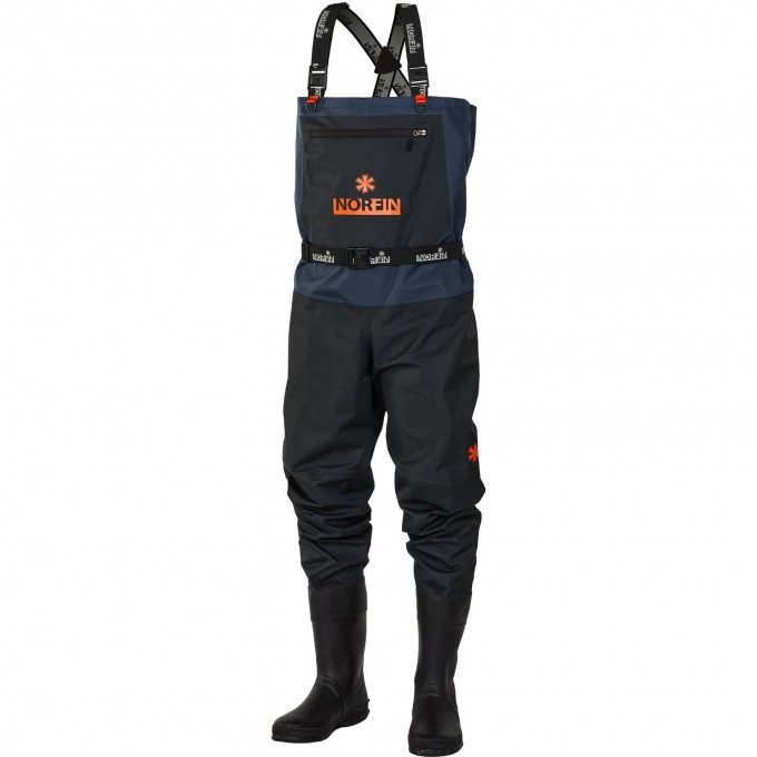 Полукомбинезон забродный NORFIN PILOT BOOTFOOT р.42-M с сапогами 82231-42-M